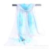 Bufanda de Seda para Protección Solar de Primavera y Verano para Mujer Estilo Coreano Chifón Estampado Bufanda Larga Aire Acondicionado Chal Fino Bufanda Pequeña de Otoño e Invierno
