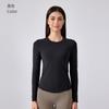 Roupa de Yoga Top Ajustada Elástica Emagrecedor Esportivo Manga Longa Amigo da Pele Pilates Treinamento Fitness Roupa DAW192