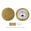 Botões coloridos encapados em tecido são acessórios decorativos versáteis para camisas, suéteres e cardigãs, oferecendo um toque de luxo leve e sofisticado com seu formato redondo de cogumelo.