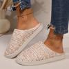 Amazon Transfronterizo Un Clic En Representación del Mismo Estilo Pantuflas Peludas Pantuflas de Algodón Cálidas de Invierno 2024