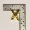 Aogu Venda Cruzada Popular Moda Personalidade Cobre Banhado a Ouro 18K Zircônia Balão 26 Letras Inglesas Acessórios para Colar DIY