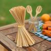 Espeto de bambu descartável para churrasco 2,5 mm * 33 cm assado glúten panela quente espeto de bambu para churrasco atacado