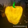 Lámpara de boceto de granja de frutas y verduras picantes Escultura de fibra de vidrio Iluminación de parque Decoración de paisaje Paisaje nocturno Lámpara de paisaje de mercado nocturno