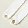 Nuevos leotardos de otoño e invierno para niños, forrados de felpa y engrosados, adecuados para usar al aire libre, leggings para niñas con suelas antideslizantes, calcetines blancos para danza