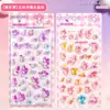 Adesivos Fofos em Relevo 3D para Crianças e Meninas, Adesivos de Unha, Adesivos de Diamante de Cristal, Adesivos de Decoração para Celular