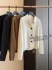 Muy Recomendado ~ Nuevo Suéter Cardigan Chaqueta de Lana Basalan de Alta Gama para Otoño ~ Solapa en el Hombro Derecho