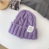 Gorro de Invierno para Mujer, Diseño de Oso Estilo Coreano, con Forro Polar y Engrosado, Gorro de Punto Protector de Orejas, Gorro Pulóver Cortavientos, Engrosado y Cálido