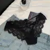 Calcinha Sexy Renda Roxa Puro Desejo para Mulheres 2025 Nova Renda Fina Malha Francesa Vazada Calcinha Feminina