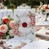 Invitación de boda semitransparente con un toque de alta gama, sobre de papel ácido sulfúrico esmerilado, invitación tipo postal, sobre para tarjeta de felicitación
