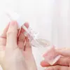 Frasco de Spray de Plástico Transparente Grande de 100ml Frascos Cosméticos Portáteis em Cores Doces Embalagem Separada Frasco de Spray