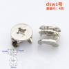 Jinrongda muebles dos en uno accesorios de gabinete sujetadores rueda excéntrica sólida conector tres en uno accesorios de ferretería