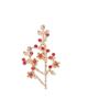 Nuevas ramas de flores de granada roja hojas flor de perla de agua dulce accesorios de aleación accesorios para el cabello materiales para ropa venta al por mayor por lotes