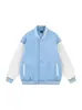 Chaqueta de Béisbol Bordada Estilo Retro Americano Tendencia Nacional para Hombres y Mujeres, Chaqueta Versátil de Bloques de Color Estilo Universitario para Parejas