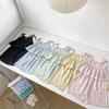 Traje de niña Verano Delgado Elegante Top de tirantes Casual Pantalones de pierna ancha Dos piezas Combinable Traje de moda para niña