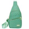 Bolso de Pecho Simple para Mujer Estilo Coreano Nuevo Bordado Multicapa Gran Capacidad Mochila de Pecho para Niña Bolso Bandolera Casual para Exterior
