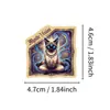 Compra Directa Transfronteriza de 50 Pegatinas Vintage de Gato Mágico, Pegatinas de Graffiti Impermeables para Decoración de Cuaderno de Diario de Gato Mago