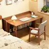 Mesa infantil de madeira maciça nórdica integrada mesa de estudo em casa para aluno do ensino fundamental mesa de cabeceira para apartamento pequeno mesa de escrita mesa estreita montada na parede