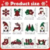 Decoração de Madeira de Natal Floco de Neve de Madeira de Natal Anão Boneco de Neve Tag Pendurado Enfeites Sinal de Decoração de Árvore de Natal