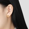 Aretes de Nariz de Cerdo Personalizados de Moda Nueva Estilo Coreano para Mujer Diseño Nicho Versátiles Aretes de Acero de Titanio Chapados en Oro
