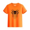 Camiseta de Algodão de Manga Curta Cor Sólida Verão Transfronteiriça Roupas Infantis Meia-manga Roupas Pai e Filho Roupas de Classe Camiseta Básica com LOGO Estampado