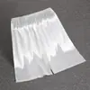 Pantalones de pijama finos de seda para hombre, verano, seda, holgados, casuales, talla grande, pantalones para casa, color liso, shorts de seda helada