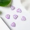 Resina feita à mão acessórios diy material acessórios lantejoulas transparentes grampo de cabelo de amor corda de cabelo adorno de cabeça acessórios de coração de pêssego patch