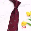 Corbata de negocios de cuero de 8 cm a rayas en stock corbata de poliéster para hombre jacquard negocios corbata vintage fabricantes suministro