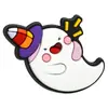 Série Fantasma de Halloween Caneta com Contas Patch Espesso Dupla Face Cola Macia de PVC Contas Queimadas Corrente de Celular DIY Acessórios Perfurados