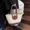 Bolsa de Cuerda de Algodón Tejida de Gran Capacidad para Viajeros Nueva Moda 2025 Casual Playa Mar Vacaciones Bolso Tote Portátil