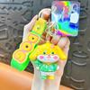 Llavero de cachorro con baño UV creativo, exquisito, lindo, colgante para mochila escolar, juguete, muñeco, adornos de escritorio, regalo, venta al por mayor