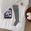 Calcetines de encaje de algodón para mujer, calcetines altos para pantorrilla, estilo ballet, calcetines sueltos, para primavera, verano, otoño, combinan con botas, calcetines largos de encaje, calcetines sin costuras
