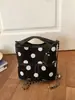 Bolsa de Hombro Cruzada de Lona Casual Estilo Coreano para Mujer 2026 Nuevo Estampado de Lunares