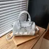 Bolsa Pequena de Bolinhas com Renda para Mulheres 2026 Novo Estilo Doce Bolsa de Mão Formato Almofada Textura de Moda de Verão Bolsa Transversal