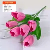 Buquê de Tulipas Simuladas de 6 Cabeças Pequeno Jardim de Tulipas