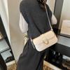 Bolsas de Luxo para Mulheres 2025 Nova Retrô Borgonha Fivela Ferradura Moda Satchel Bolsa de Axila Bolsa Transversal de Ombro Único