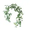Plantas Verdes Artificiales, Plantas Falsas para Paisajismo, Hojas Verdes, Hojas de Rosa, Decoración de Escalera de Villa de Lujo de Alta Gama, Hojas de Enredadera Simuladas