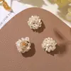 Flores Pequenas Brilhantes, Contas de Arroz Fofas na Cor Creme, Flores Pequenas, Acessórios Simples para Brincos de Commuter DIY, Brincos, Anéis, Acessórios para Pinos de Cabelo