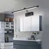 Luz LED frontal de espejo negro, luz de mueble de espejo, aplique de pared a prueba de humedad y antivaho para baño, luz de estilo nórdico, luminaria para espejo de maquillaje