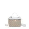 Bolsas de nicho transfronteiriças para mulheres, nova bolsa clássica estampada em formato de caixa, bolsa de ombro e transversal da moda com corrente