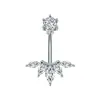 Anillo de Ombligo de Zirconia para Ojo de Gama Alta Exquisito Joyería de Piercing de Ombligo de Zirconia de Lujo Ligero Venta Directa de Fábrica