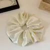Goma para el pelo de satén perlado con lunares estilo coreano, Cuerda para el pelo versátil de alta estética, Cuerda para el pelo de moda, Banda elástica para mujer