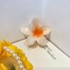Novo Grampo de Cabelo Flor de Ovo Colorido de Plástico Perfumado Dopamina Flor Doce Elegante Pequeno Estilo Chanel Simples