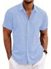 Moletom solto masculino de algodão ebeey para homens da Amazon Sweatshirt de linho de algodão Camisa de manga curta masculina plus size de praia