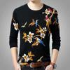 Camiseta de manga larga para hombre de primavera y otoño, camisa con estampado 3D de dragón chino, ropa juvenil de otoño, camisa de hombre de talla grande, moda ajustada