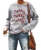 Árbol de Navidad Sudadera de Navidad para Mujer Patrón Navideño Informal Pulóver de Manga Larga