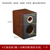 Gabinete Vacío para Altavoz de Madera de 4 Pulgadas Altavoz de Dos Vías para Estantería de Escritorio de Alta y Baja Frecuencia Bocina Carcasa para Altavoz de Escucha DIY