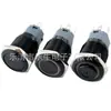 Botón metálico de 19 mm negro oxidado con interruptor de arranque estándar de encendido ligero, cabeza plana, cabeza alta, interruptor de reinicio impermeable