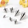 Brincos Pontiagudos de Liga de Titânio F136 Studs de Diabo Studs para Cartilagem da Orelha Studs para Lábio Studs para Nariz Joias de Piercing Minimalistas de Nicho Cabeças de Reposição