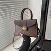 Elegante 2024 Inverno Nicho Design Linda Bolsa Feminina Commuter Pequena Bolsa Quadrada Bolsa Feminina Crossbody da Moda