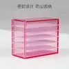 Caja de Almacenamiento de Flor de Pestaña de Injerto de Camelia Caja de Almacenamiento de Pestañas de Cinco Capas Caja de Almacenamiento de Pestañas Postizas Acrílica Multicolor Opcional